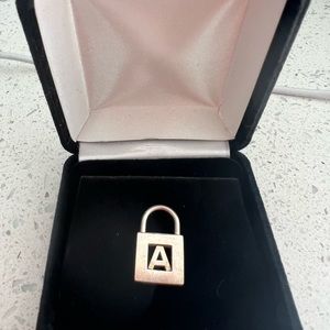 Tiffany & Co “A” silver Charm